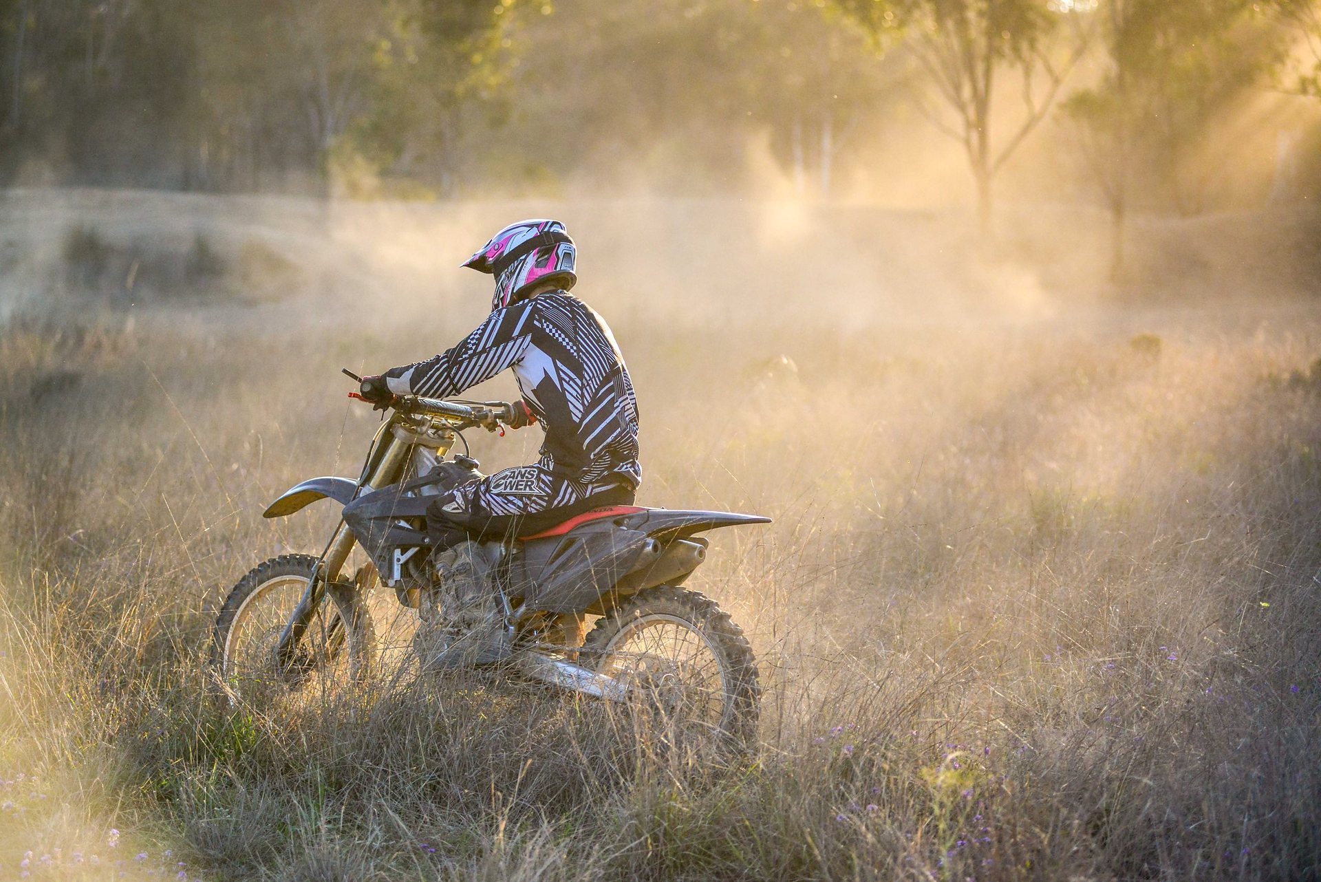Rider on the trail at Glendon